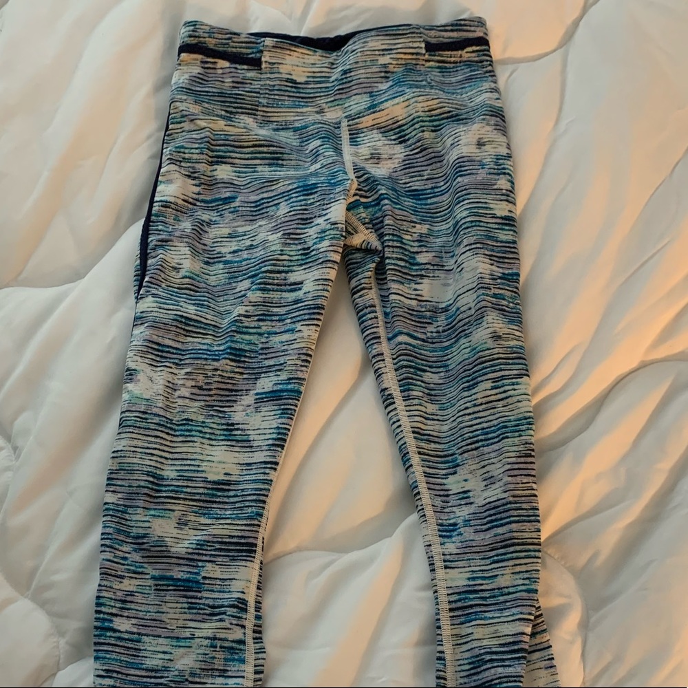 Lululemon real quick tight, blurry belle, size 4